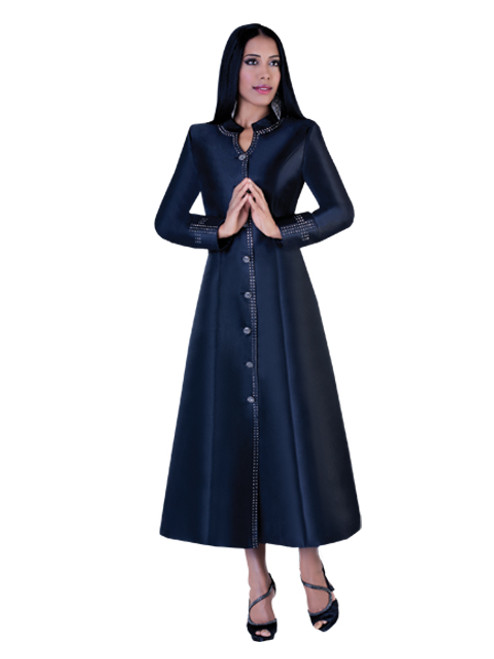 07. Ladies 1-Piece Preaching Robe Dress In Black