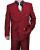 CLOSEOUT: 6x2 Double Breasted Suit in Burgundy (Limited Sizes Available)