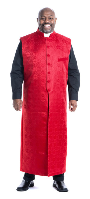 Benedict Full-Length Apron in Red