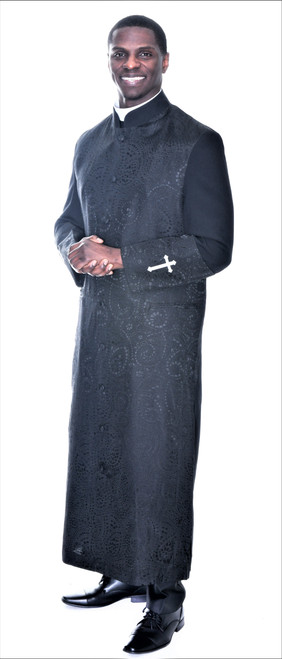 Men's Gershon Clergy Robe In Black