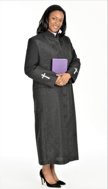 Ladies Gershon Clergy Robe In Black