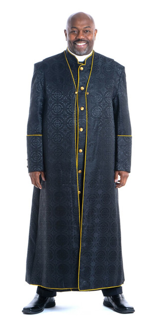 Joshua Clergy Robe & Chimere Set in Black & Gold