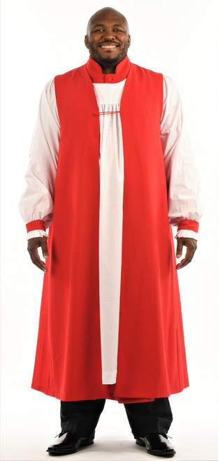 Men's Traditional Chimere In Red